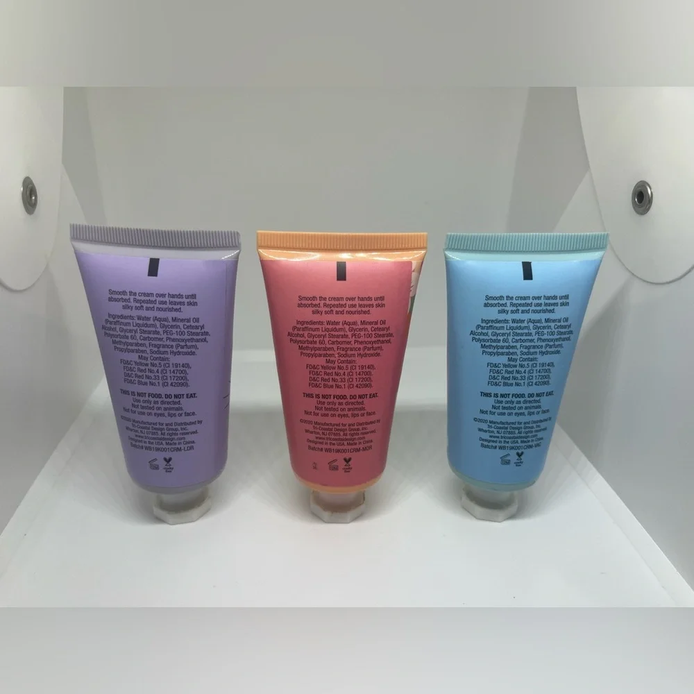 WRIGHTS APOTHECARY HAND CREAM 3 SCENTS-LILAC DREAM,VANILLA&COCONUT,MANDARIN ORAN